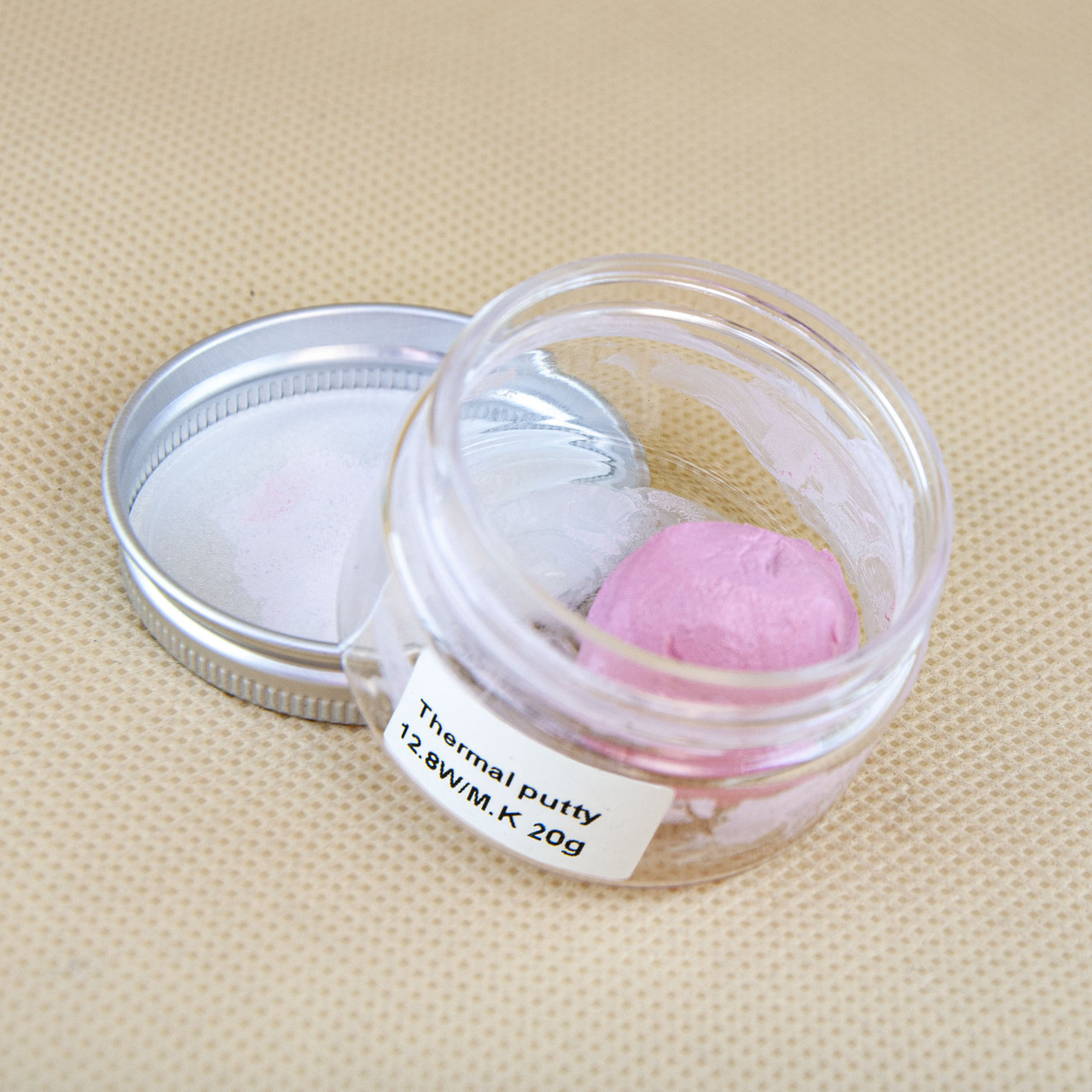 Термопрокладка пластелін 3KS-SG02 20 г банка 12,8 W/mK рожева термоінтерфейс термопластелін терможвачка, фото 1