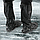 Багаторазові захисні бахіли на взуття від дощу та бруду (високі) H-212 (L 39-42 розмір) Black, фото 7