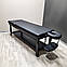 Професійний дерев'яний масажний стіл чорний КР-10+BLACK_ST масажна кушетка 2 секції, фото 3