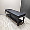 Професійний дерев'яний масажний стіл чорний КР-10+BLACK_ST масажна кушетка 2 секції, фото 4