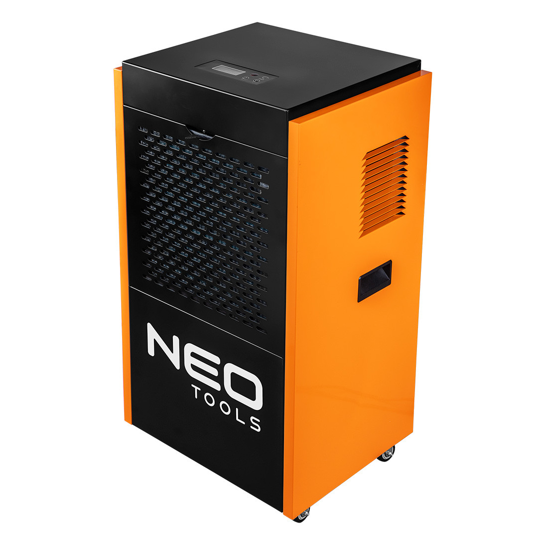 Neo Tools Осушувач повітря промисловий, 1000Вт, 310м2, 500 м3/год, 90л/добу, безперервний злив, LCD дисплей,