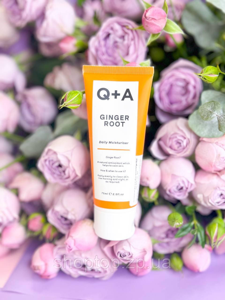 Зволожуючий крем для обличчя на основі кореня імбиру Q+A Ginger Root Daily Moisturiser