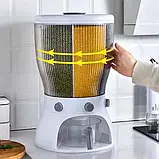 Настольный органайзер для пластівців об'ємний дозатор кухонний контейнер для стільниці, фото 2