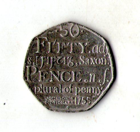 Великобританія ≥ Королева Софія II 50 пенсів, 2005 250 років Ключ-го класу No653
