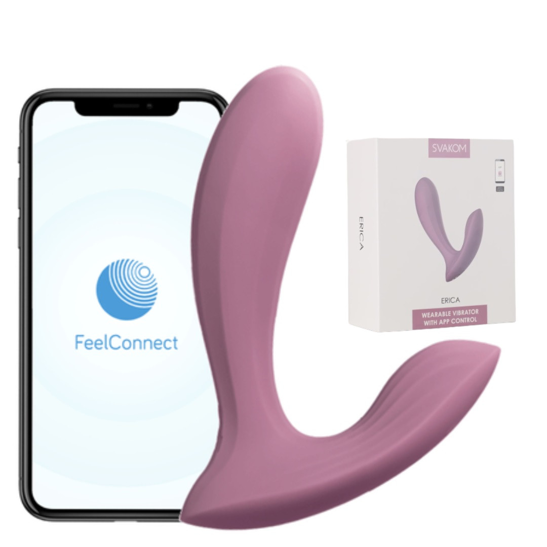 Смарт вібратор в трусики Svakom Erica Romantic Rose, дуже гнучкий, 2 мотори 777shop.com.ua, фото 1
