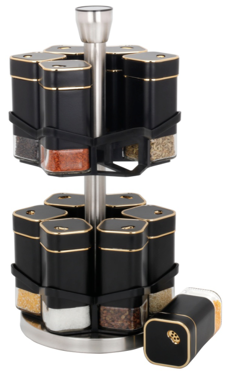 Набір для спецій на підставці 12 предметів по 120 мл - фото 1 - id-p2075710320