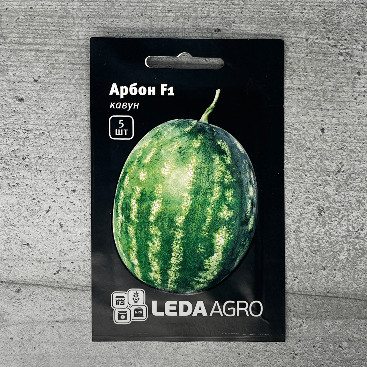 Кавун Арбон 5 шт насіння пакетоване Leda Agro