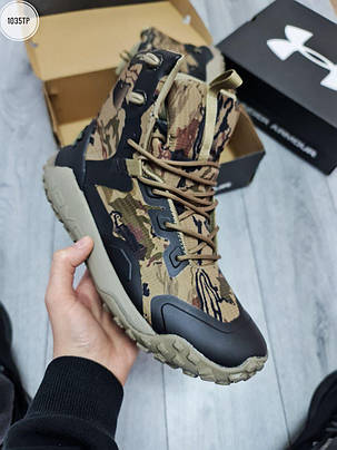Зимові Чоловічі Кросівки Under Armour Hovr Dawn WP Boots Camo Khaki / Андер Армор Ховр Дан ВП Бутс Камо Хакі, фото 3