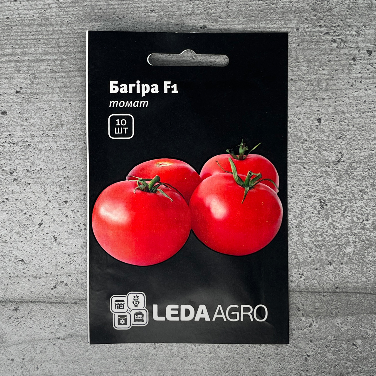 Томат Багіра F1 10 шт низькорослий насіння пакетоване Leda Agro