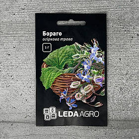 Огіркова трава Бораго 1 г насіння пакетоване Leda Agro