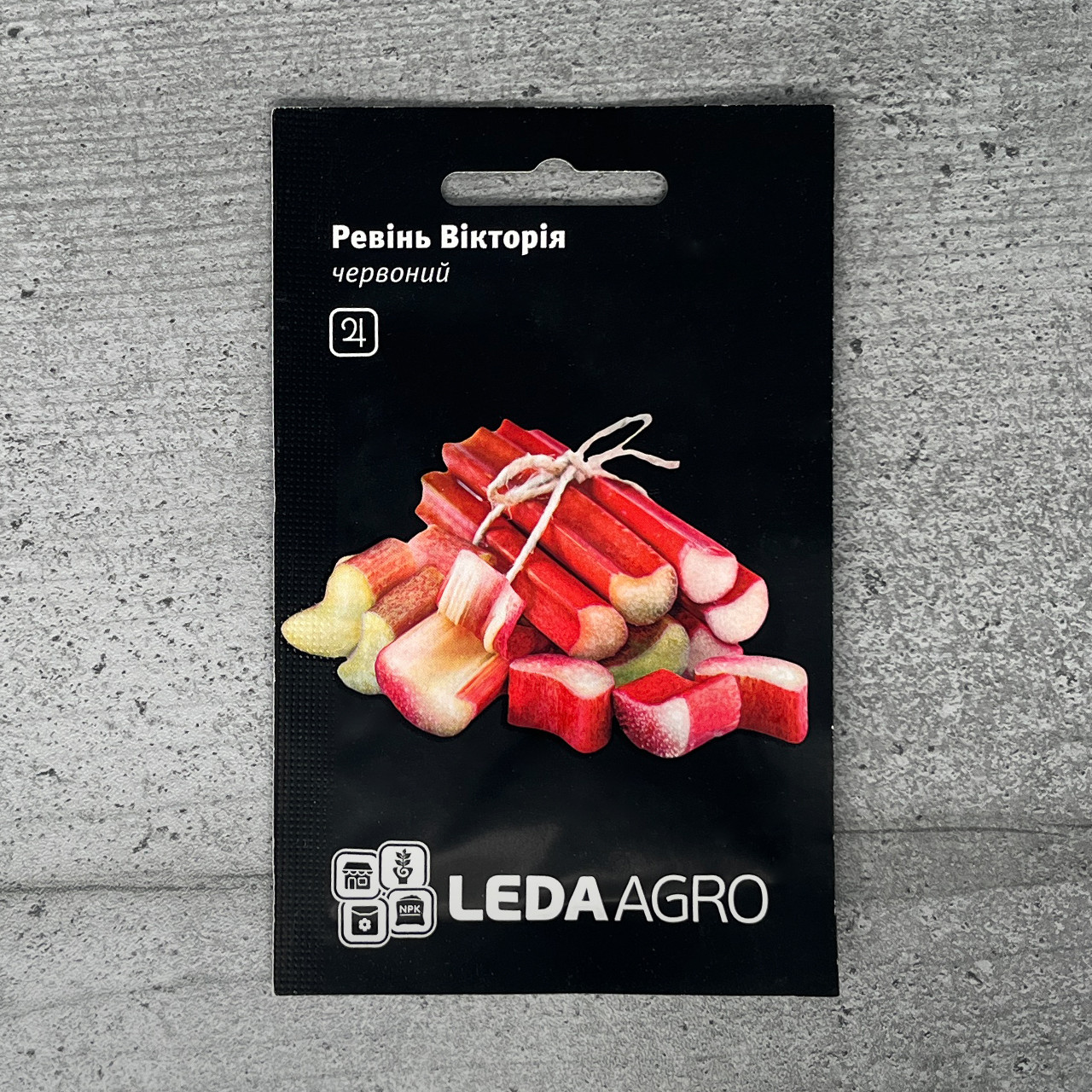 Ревінь Румбамбар Вікторія 0,15 г насіння пакетоване Leda Agro