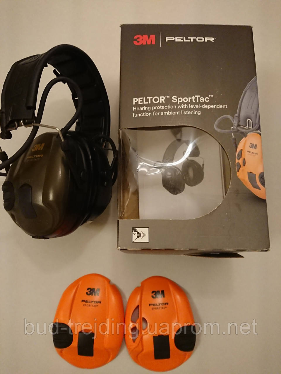 Навушники стрілецькі активні 3M Peltor SportTac MT16H210F-478-GN