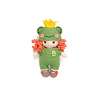 Вязаная игрушка амигуруми Девочка в костюме лягушки 22см Принцесса Princess Принцессы Диснеc Куклы принцесс kp