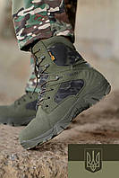 Тактические ботинки олива Тактические берцы на молнии Армейские берцы Берцы ЗСУ Армейская обувь олива