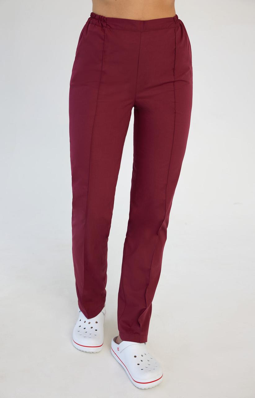 Жіночі медичні штани бордові - Одяг косметолога