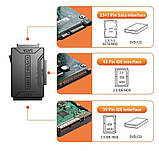 Адаптер для жорсткого диска SSD/HDD 3 в 1 TISHRIC 8764 SATA-USB IDE, фото 3