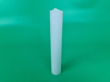 Свічка господарська довжина 24 см Ø 4см парафінова біла (5 шт)