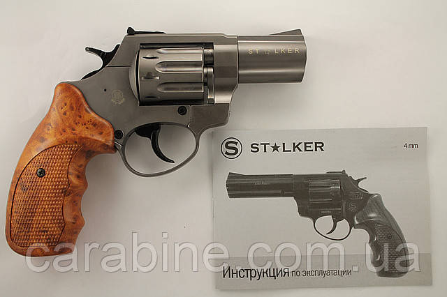 Револьвер ФлобераStalker Titanium 2,5 коричневая пластиковая рукоять