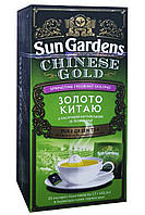 Чай Sun Gardens Золото Китаю зеленый 25 пакетиков (58214)