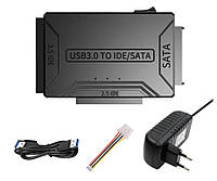 Адаптер для жесткого диска SSD/HDD 3 в 1 TISHRIC 8764 SATA-USB IDE