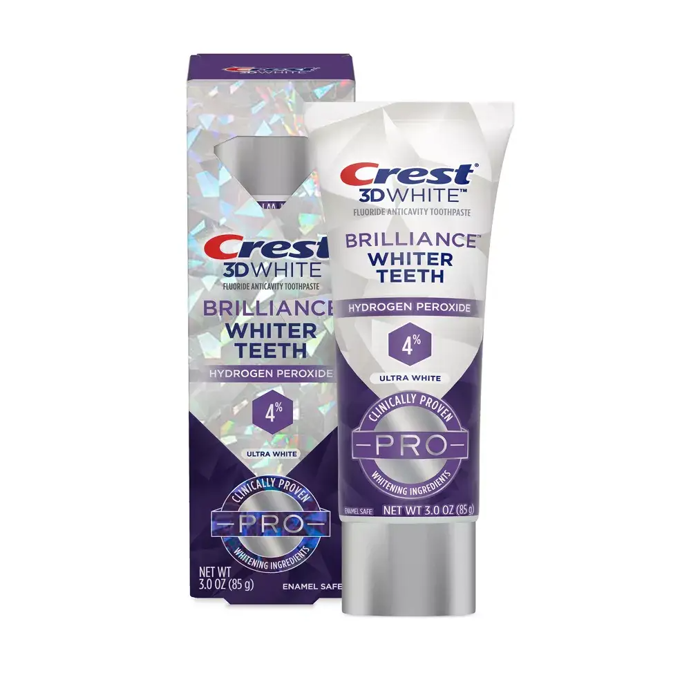 Вибілювальна зубна паста Crest 3D White Brilliance Toothpaste Hydrogen Peroxide 85 г