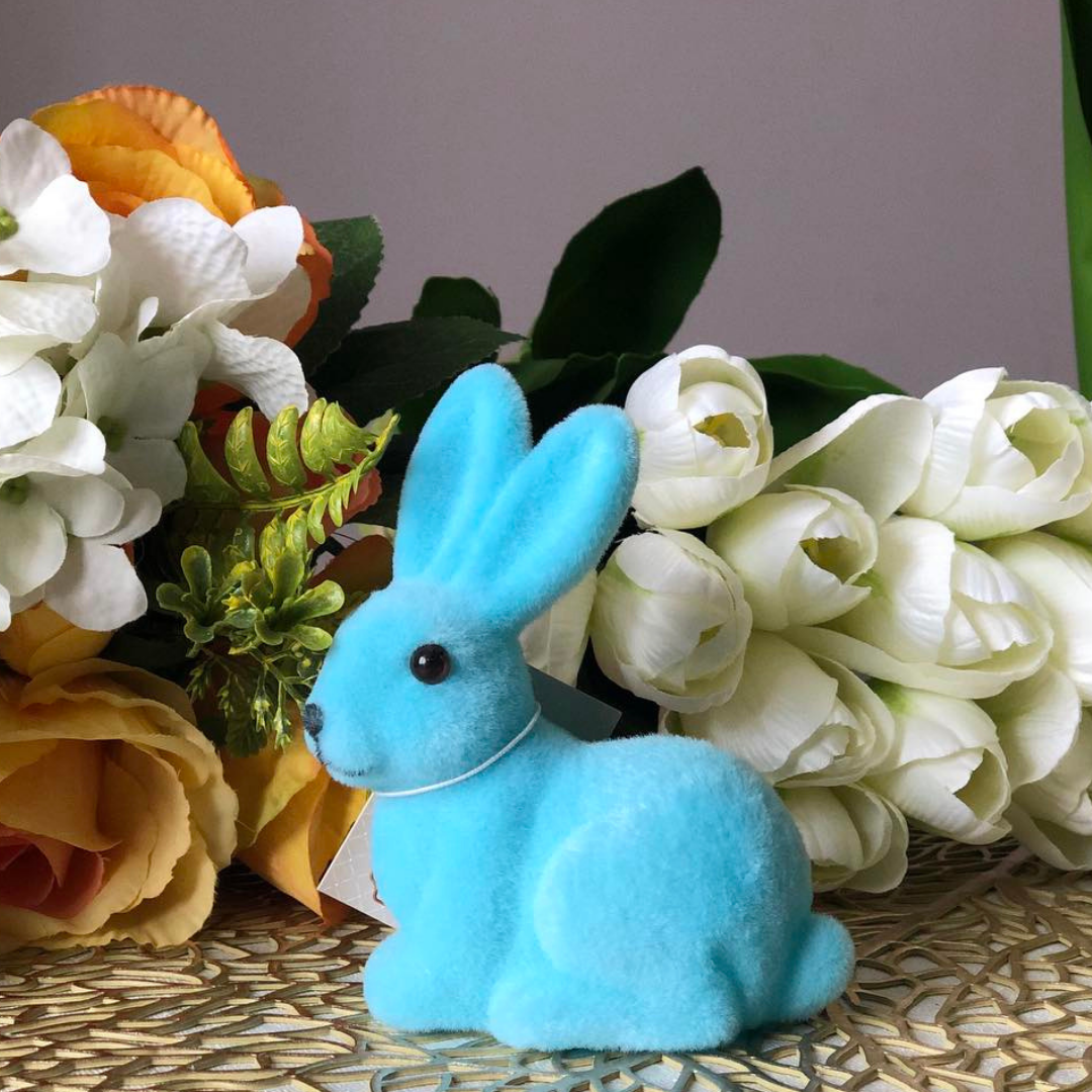Фігурка декоративна Пасхальний Кролик, 10см, колір м'ятний