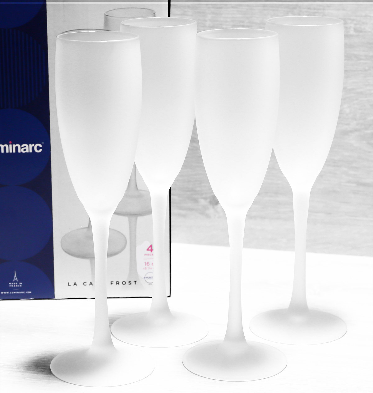 Набір Келихів Для Шампанського Luminarc La Cave Frost 160 мл*4 шт L2910