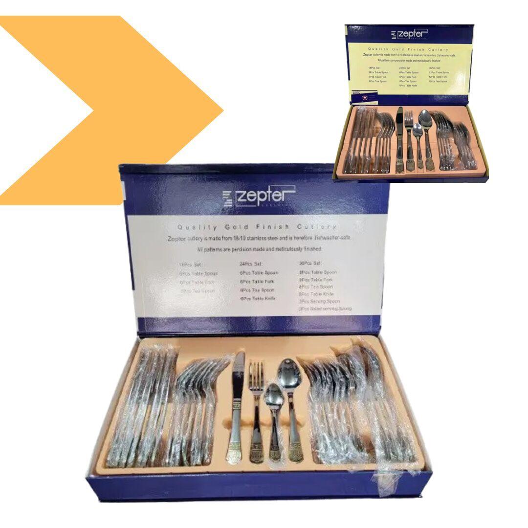 Набір посуду на 6 персон Zepter ZP1001, 24 предмета з нержавіючої сталі (кольоровий, якщо відомий) (42934-ZP1001_902), фото 1