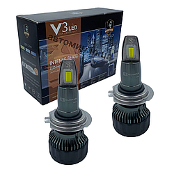 Комплект LED ламп V3 HeadLight H7 9v-36v 36W 6500K