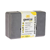 Блок для йоги Gemini 180грамм GВ001-GREY серый хит