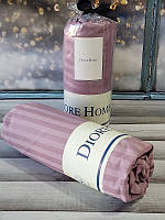 180х200см., сатин-страйп простынь на резинке с наволочками. Diore Турция.