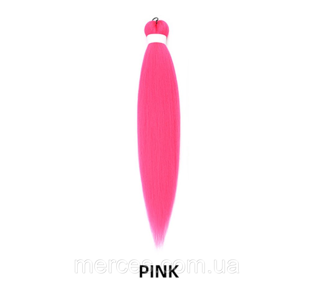 Канекалон Easy Braid Pink однотонний рожевий EZ Довжина 65±2 см Вага 90±2 г Низькотемпературний матеріал 100-150 °C