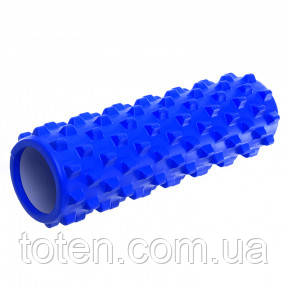 Ролер для йоги та пілатесу Gemini Grid Bubble Roller 45см*13см G0009-45BL топ, фото 1
