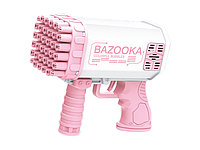 Генератор мыльных пузырей Bazooka Colorful Bubbles Пулемет базука Розовый 36 отверстий