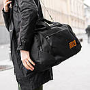 Спортивна сумка Найк чорна тканинна для тренувань містка міцна Nike TLS Orange на 36 л, фото 2