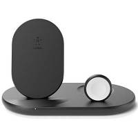 Зарядное устройство Belkin 3-in-1 Wireless Pad/Stand/Apple Watch, black (WIZ001VFBK) (код 1372972)