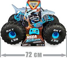 Машинка на радіокеруванні Spin Master Monster Jam Official Mega Megalodon Акула Мегалодон, монстр-трак всюдихід 1:6 Оригінал