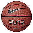 М'яч баскетбольний Nike Elite Competition 2.0 Amber/Black/Metallic Silver/Black розмір 7 топ, фото 2