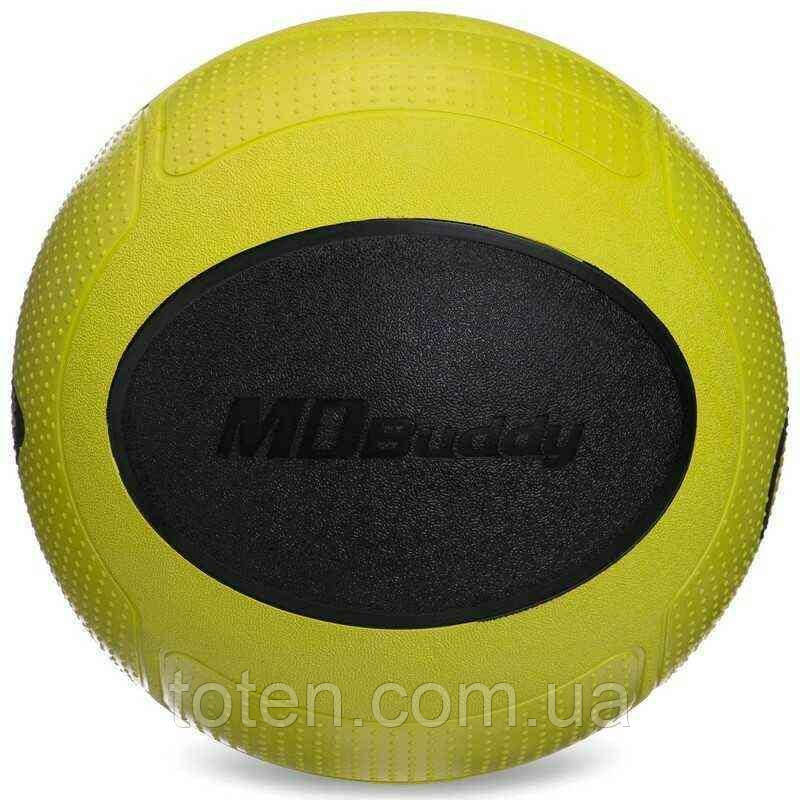 М'яч медичний медбол Medicine Ball GI-2620-7 7кг зелений-чорний топ, фото 1
