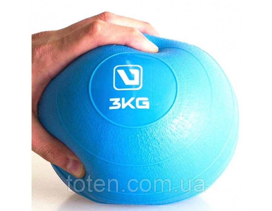 М'яч медичний LiveUp Soft Weight Ball – 3 кг топ, фото 1