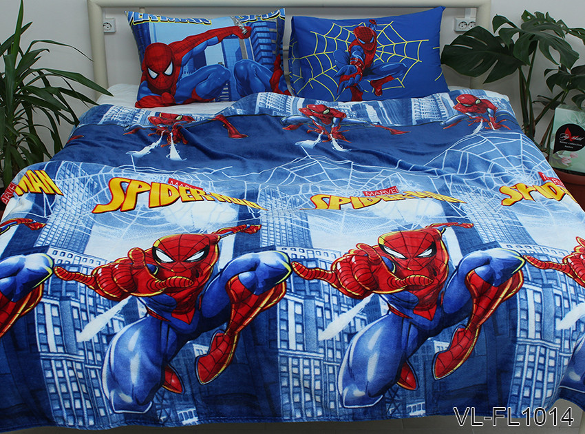Плед велсофт (мікрофібра) 200х220см VL-FL1014 ТМ TAG Людина-павук (Spiderman)
