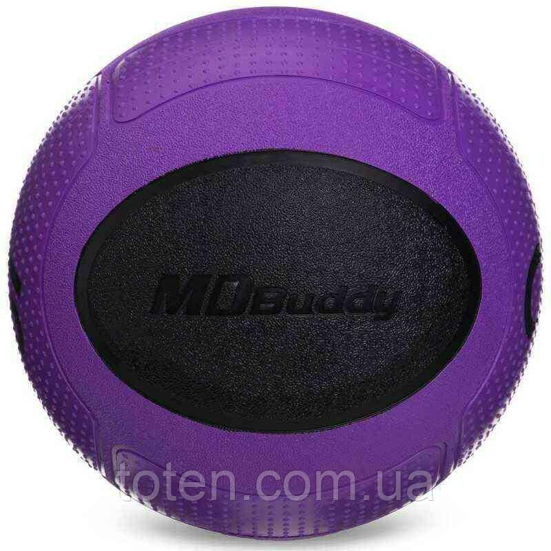 М'яч медичний медбол Medicine Ball GI-2620-6 6кг фіолетовий-чорний топ, фото 1