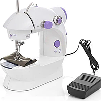 Мини швейная машина 4 в 1 Mini Sewing Machine, 4 в 1 с педалью и ночной подсветкой