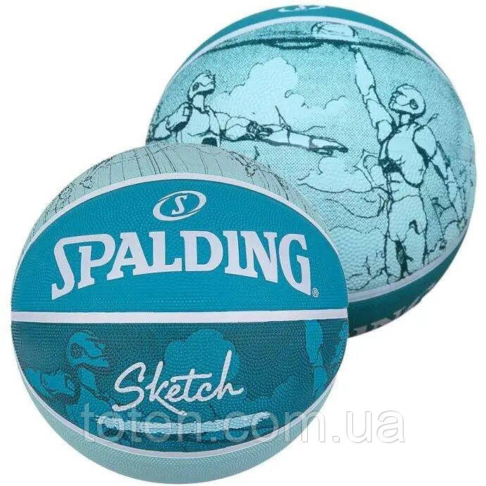 М'яч баскетбольний Spalding Sketch Crack Ball розмір 7 топ, фото 1