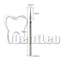 БОР АЛМАЗНИЙ СИНІЙ 2 ММ Х 10 ММ - В017