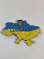 Магнит металлический карта Украины