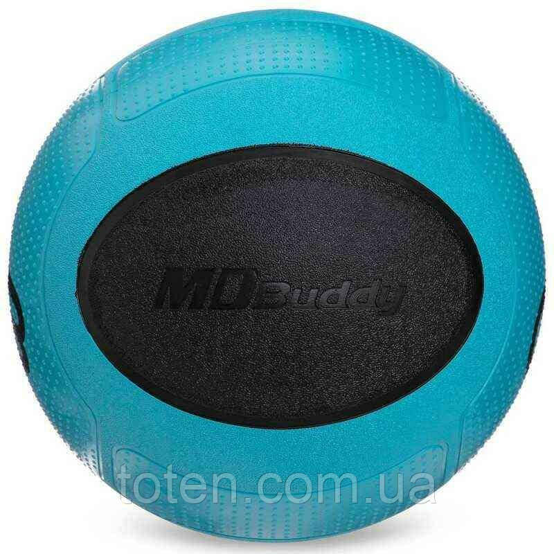 М'яч медичний медбол Medicine Ball GI-2620-8 8кг синій-чорний топ, фото 1