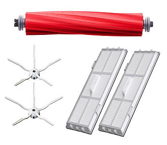 Комплект для робота-пилососа Xiaomi RoboRock S7 ( S702-00 S752-02 ) S7 MaxV Black ( S752-00 ) T7 Plus (VibraRise)