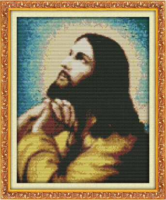 Набір для вишивання за нанесеною на канву схемою "The Preaching Christ (1)".AIDA 14CT printed, 29*34 см