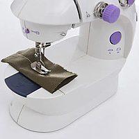 Мини швейная машинка UTM Sewing machine 201 220V и педалью Белый 4в1